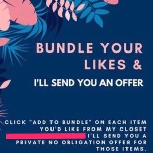 Bundle your likes for private offers :)